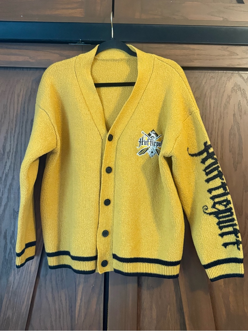 ROMWE x Wizarding World of Harry Potter Hufflepuff Cardigan Sweater Sz XL NWOT